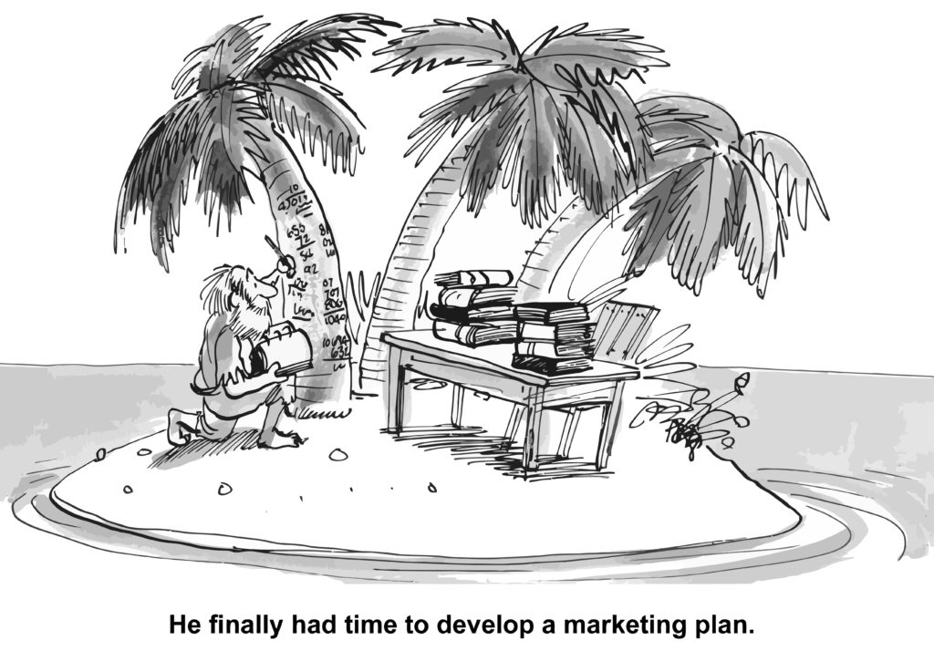 draw a rough marketing plan for your business