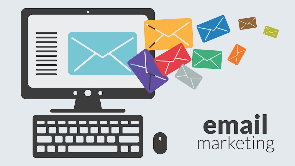 Computer & Flying Emails | Marketing Email Best Practices | DeWinter Marketing & PR - USA